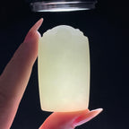 和田玉白玉无事牌（34.2g）