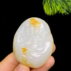 和田玉籽料观音（49.4g）