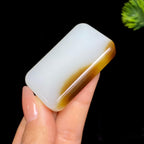 和田玉糖白无事牌（38.6g）