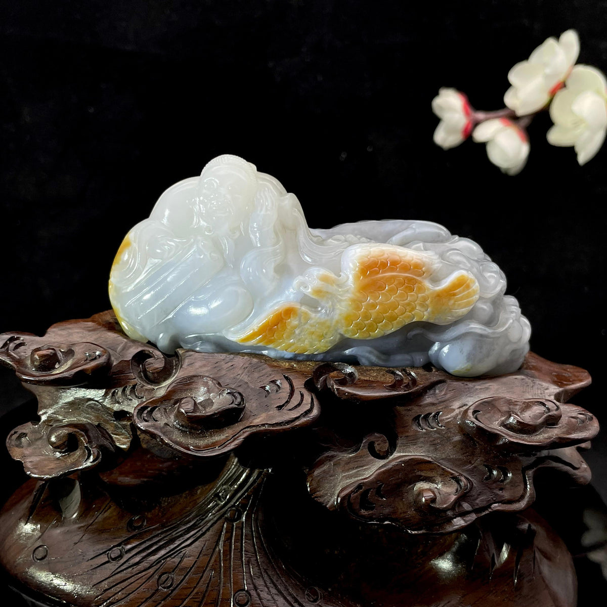 和田玉籽料【伯乐相马】摆件（234.5g）