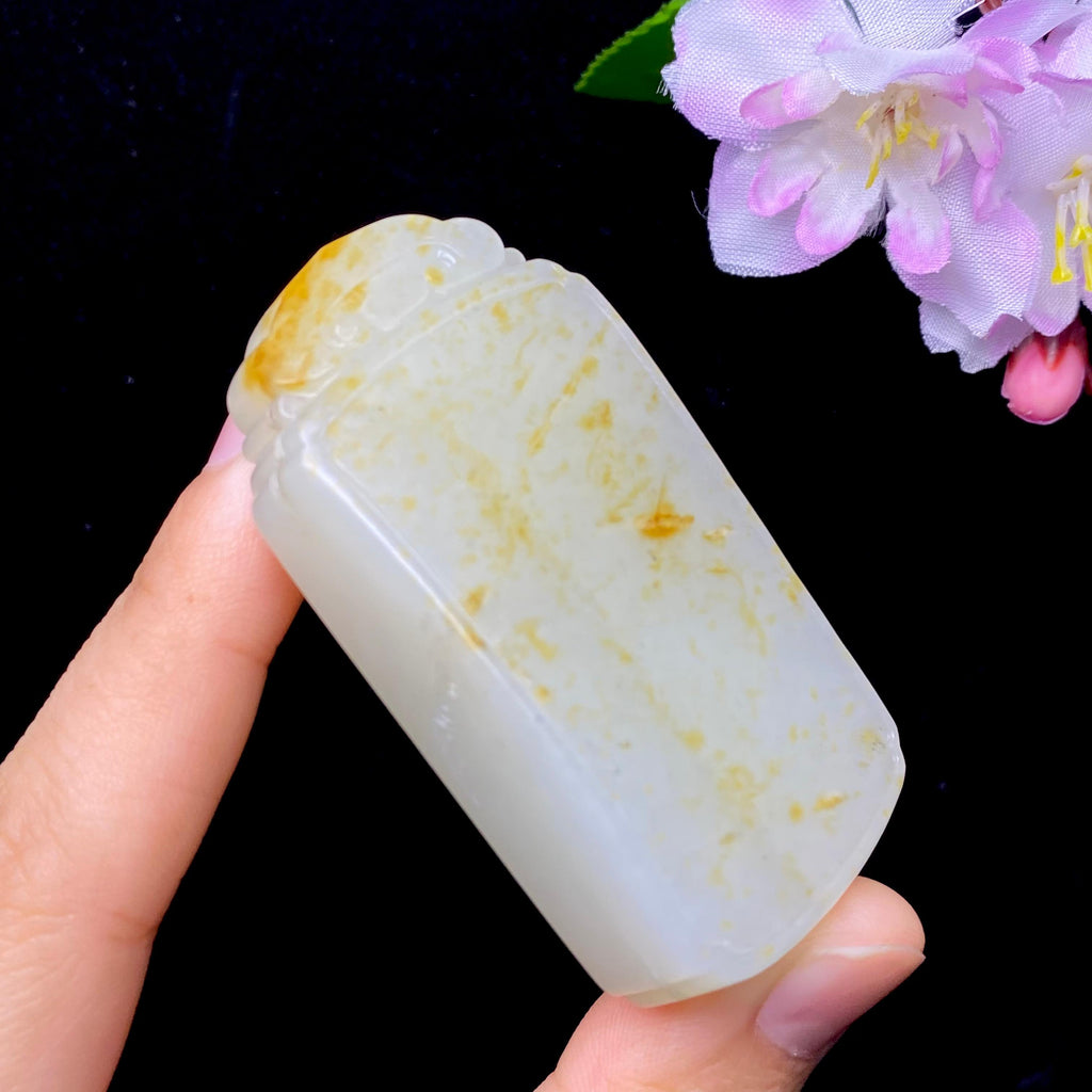 和田玉籽料无事牌（71.4g）
