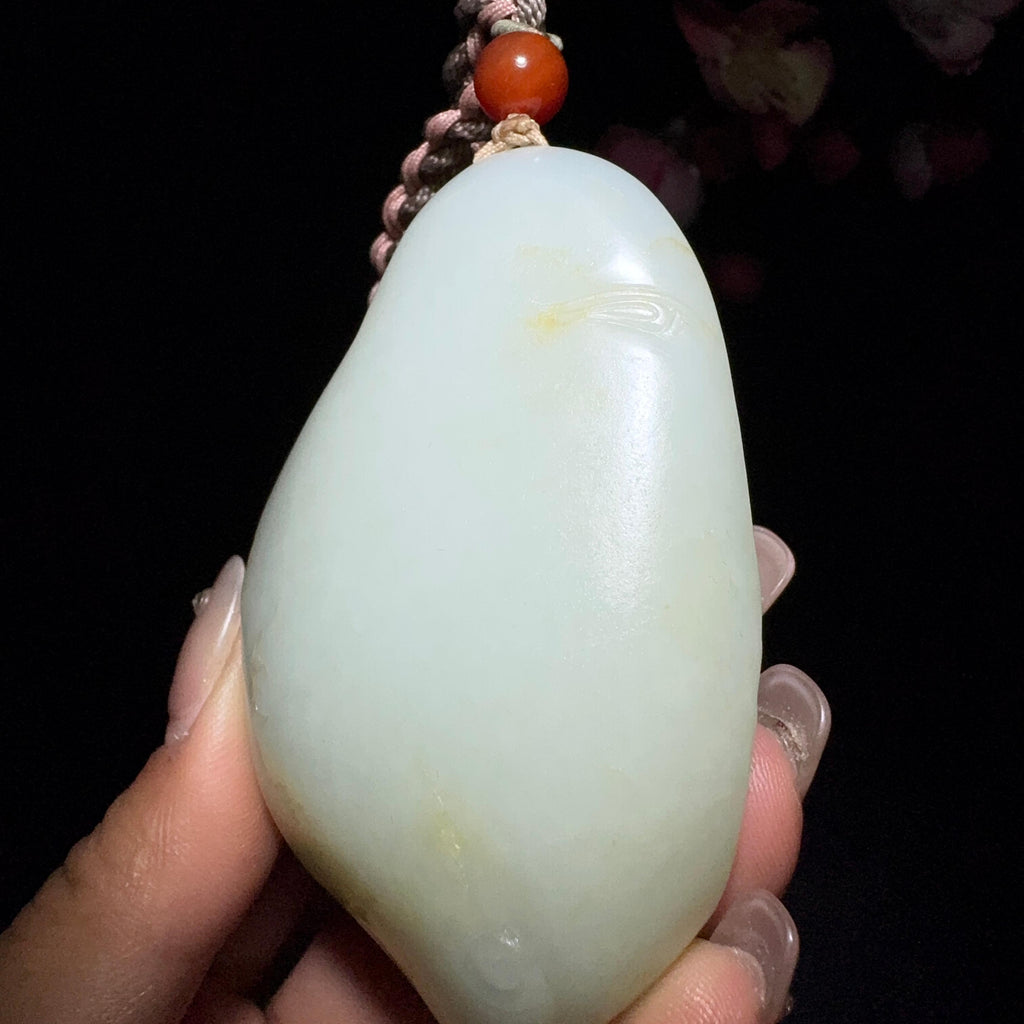 和田玉籽料福禄寿三星手把件（135.7g）