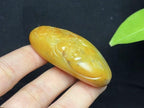 新疆和田玉籽料红沁财神（53.1g）