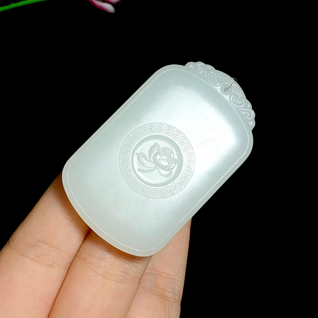 和田白玉玉龙观音挂件（36.2g）