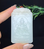 和田玉糖白羊脂玉观音（62.5g）