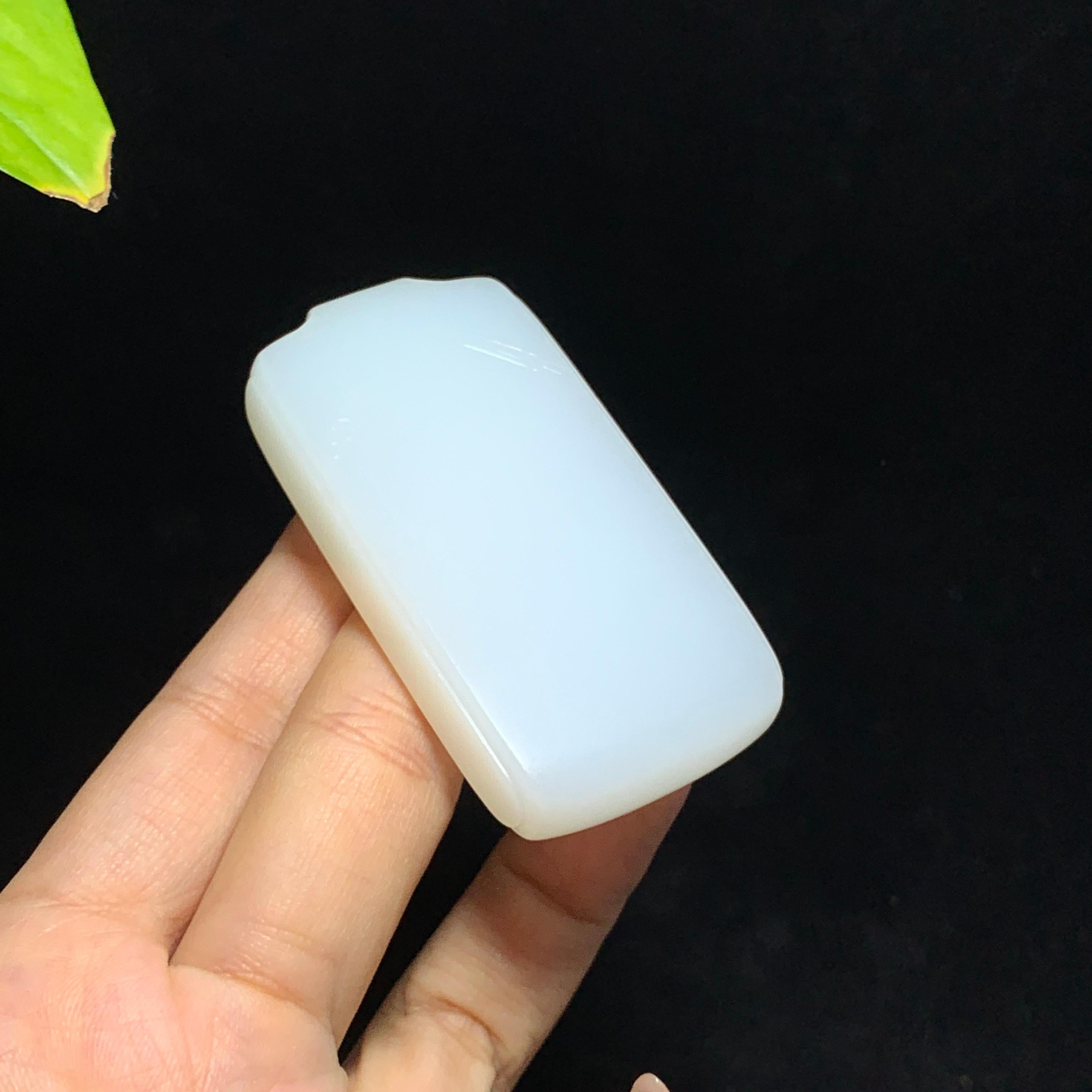 和田山料白玉无事牌挂件（70.9g）