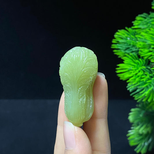 和田玉黄口料百财挂件（25.1g）