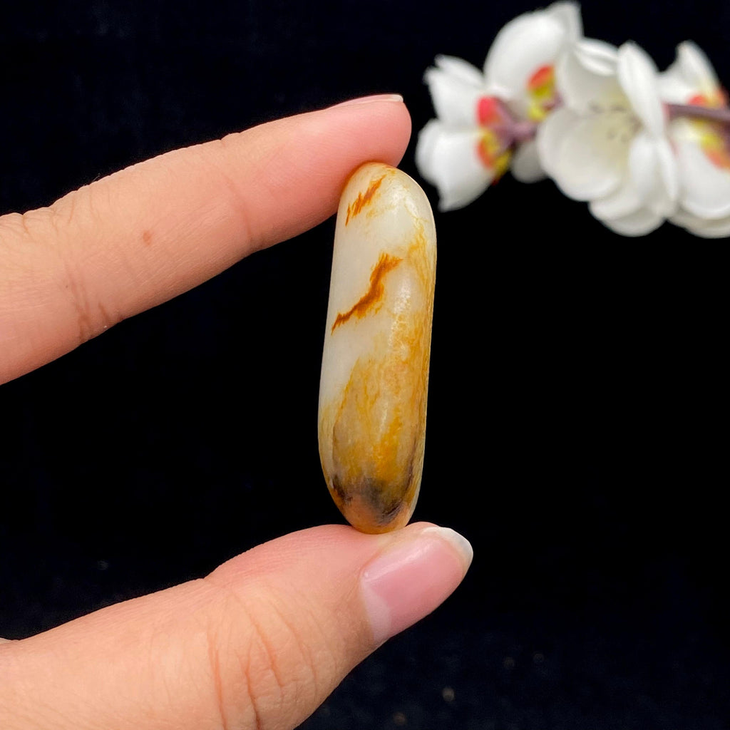 和田玉洒金皮籽料挂件（23.9g）