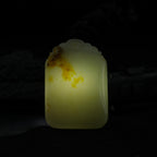 和田玉洒金皮无事牌（67.9g）