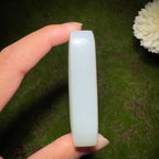 和田玉白玉带翠平安无事牌（96.0g）
