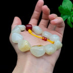 和田玉洒金皮籽料【精品手串】（59.6g）