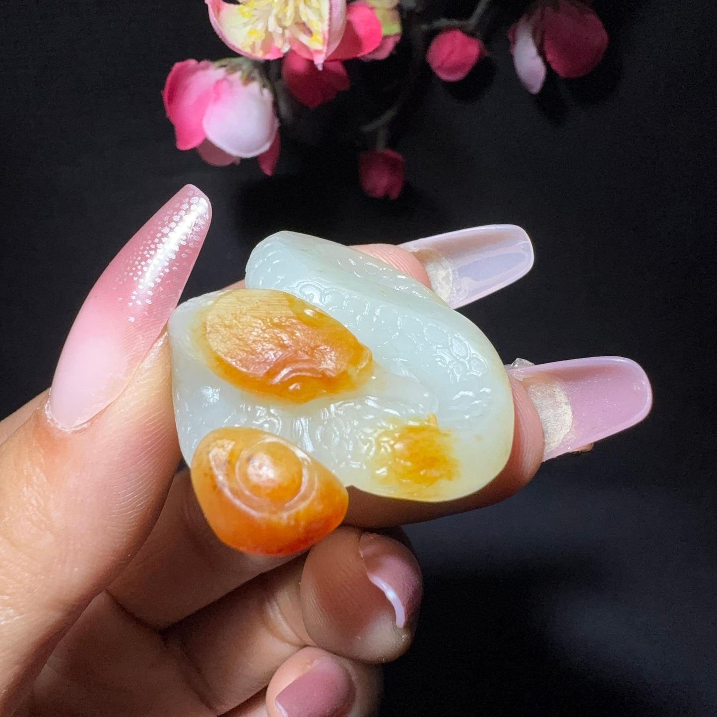 和田玉籽料挂件蛇（16.5g）