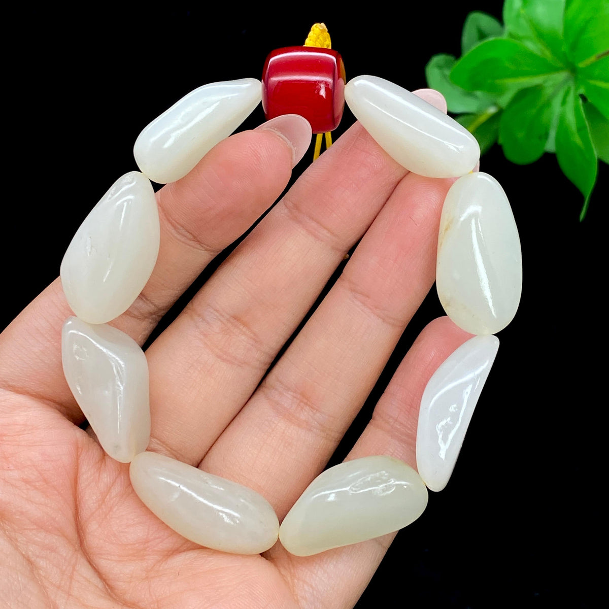 和田玉白玉籽料【精品手串】（49.3g）