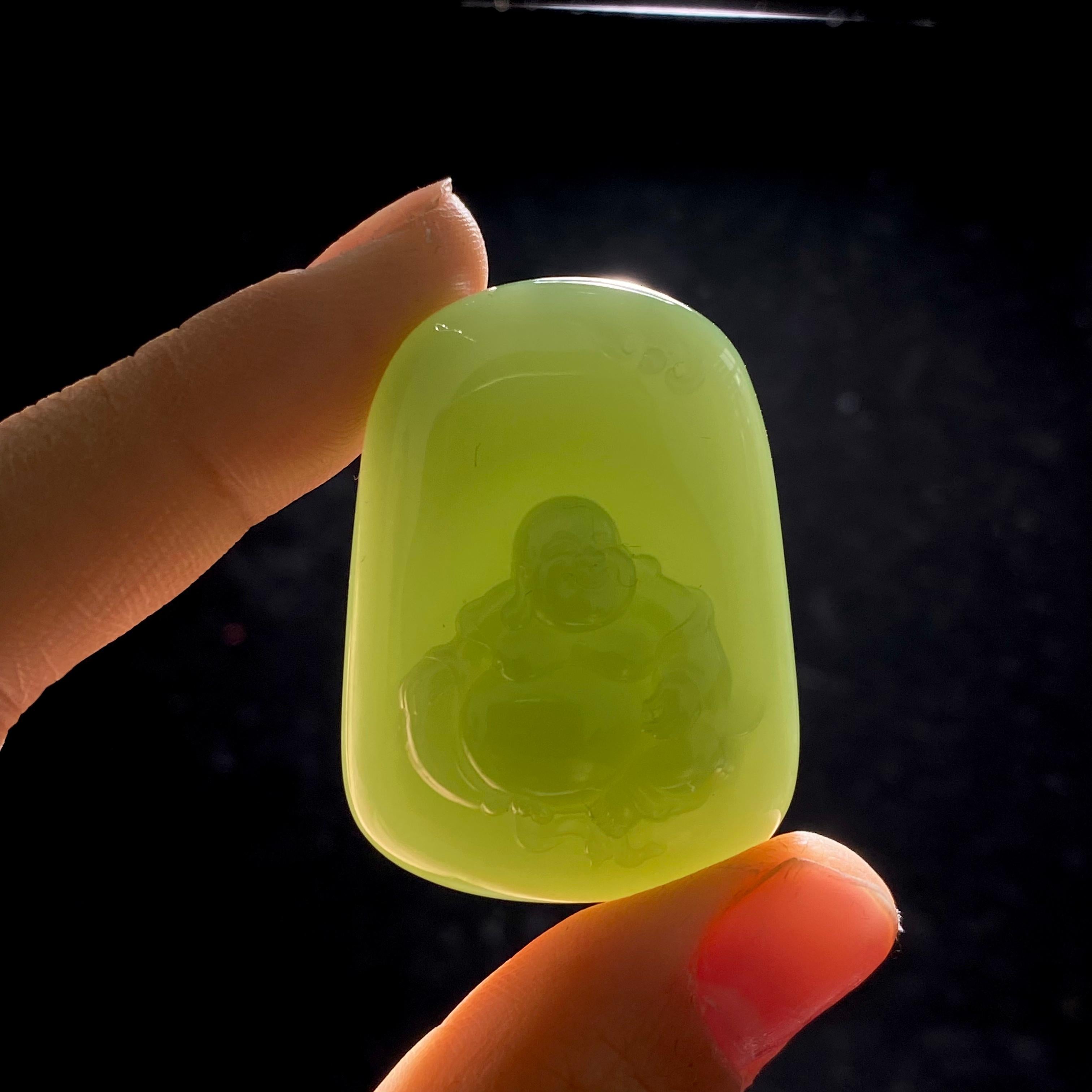 和田玉碧玉佛公（24.4g）