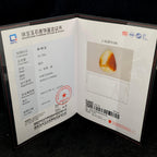 和田玉聚红皮籽料挂件（35.6g）