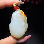 和田玉籽料猴子吊坠（37.1g）