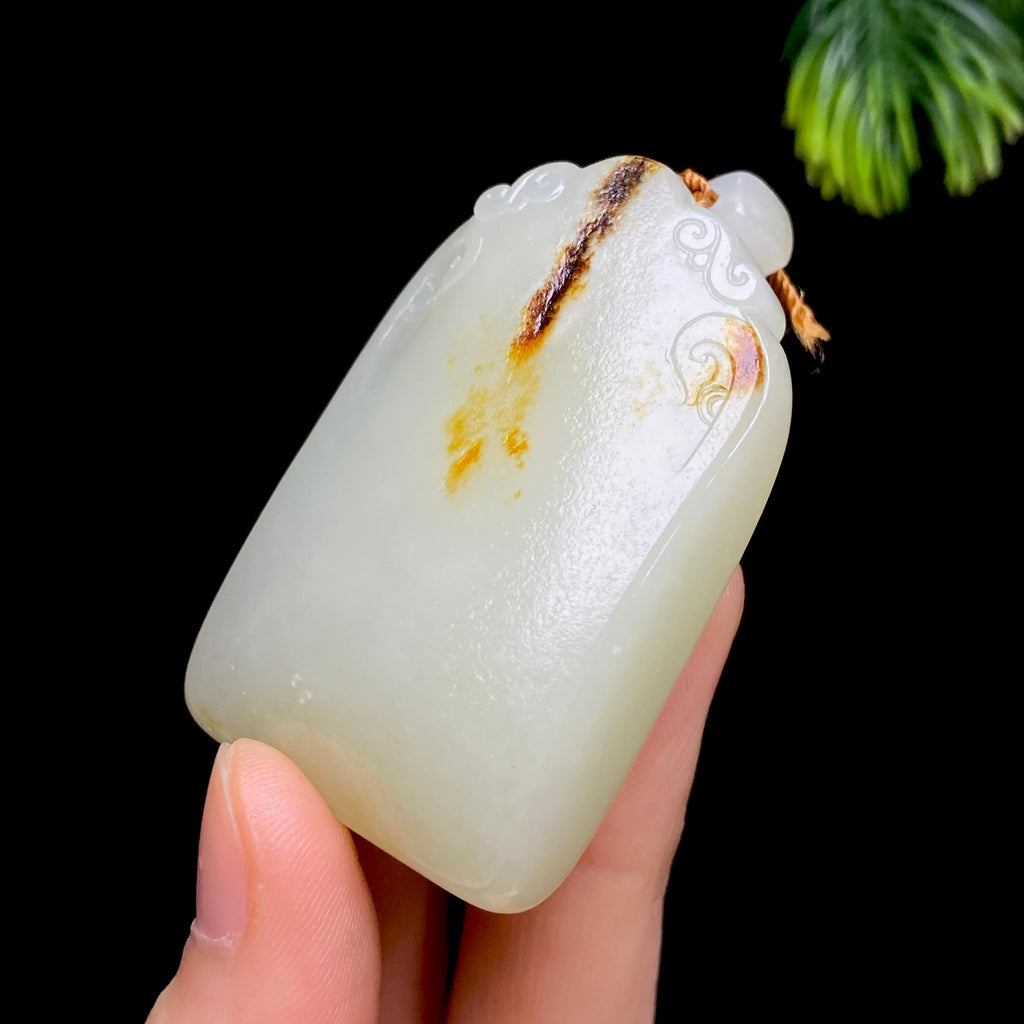 和田玉籽料无事牌（65.9g）