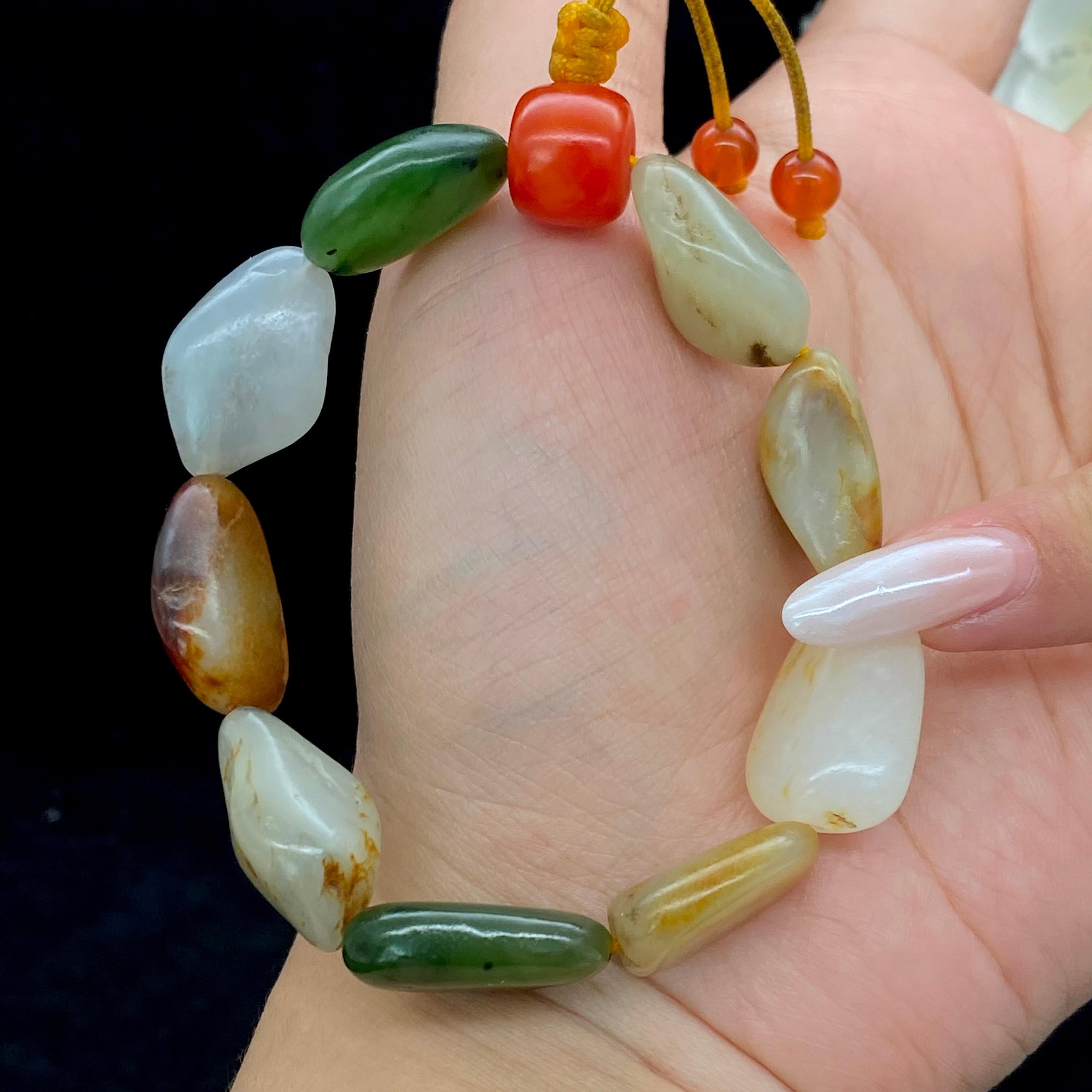 【秒杀】和田玉籽料【精品多宝手串】（32.5g）