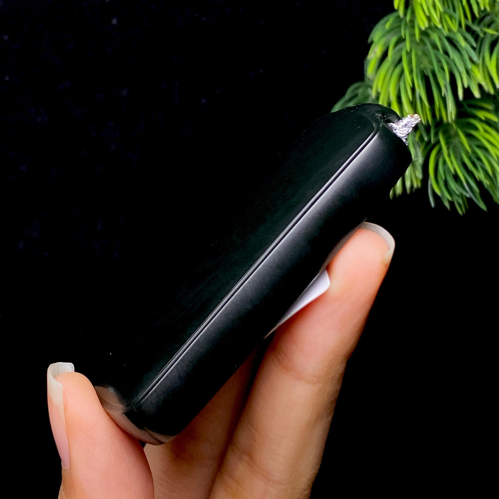 和田玉黑青无事牌（60.81g）