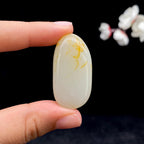 和田玉洒金皮籽料挂件（17.1g）