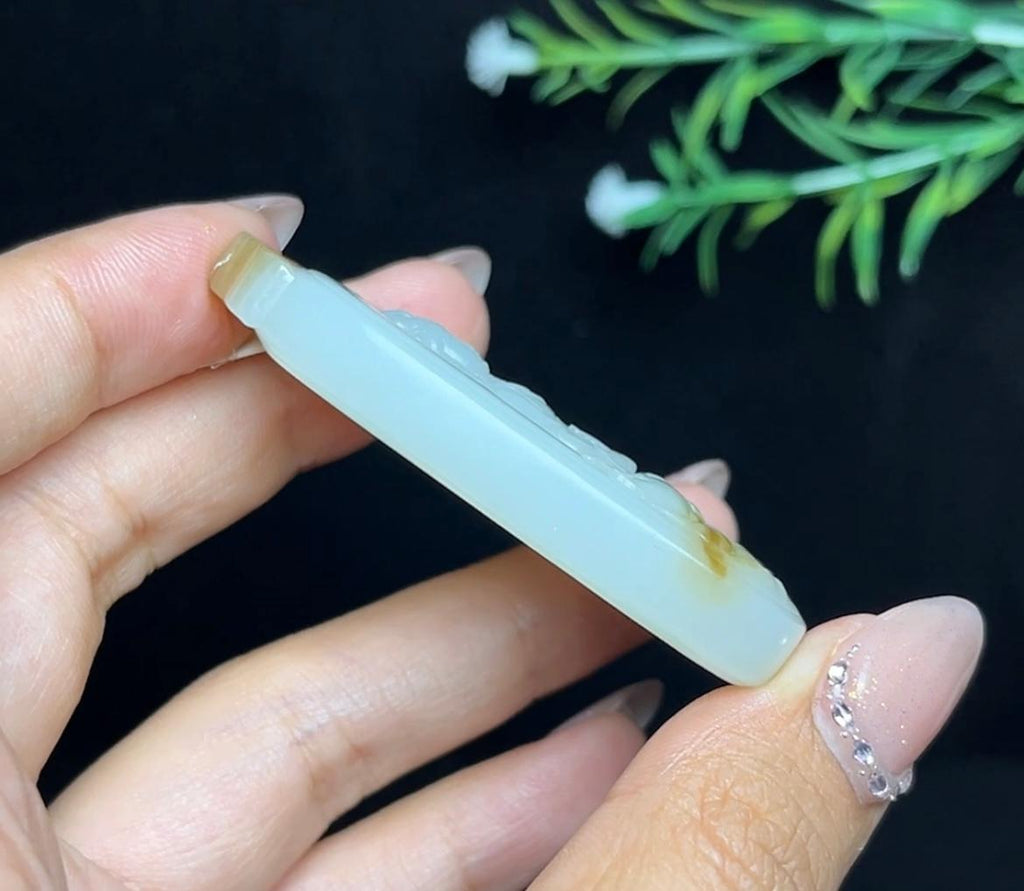 和田玉糖白料观音（41.0g）