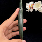 和田玉沙枣青籽料手把件（138.2g）