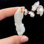 和田玉白玉籽料【貔貅】挂件（32g）
