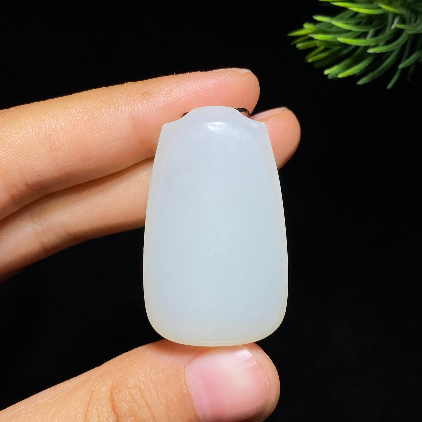和田玉羊脂白玉无事牌（18.3g）