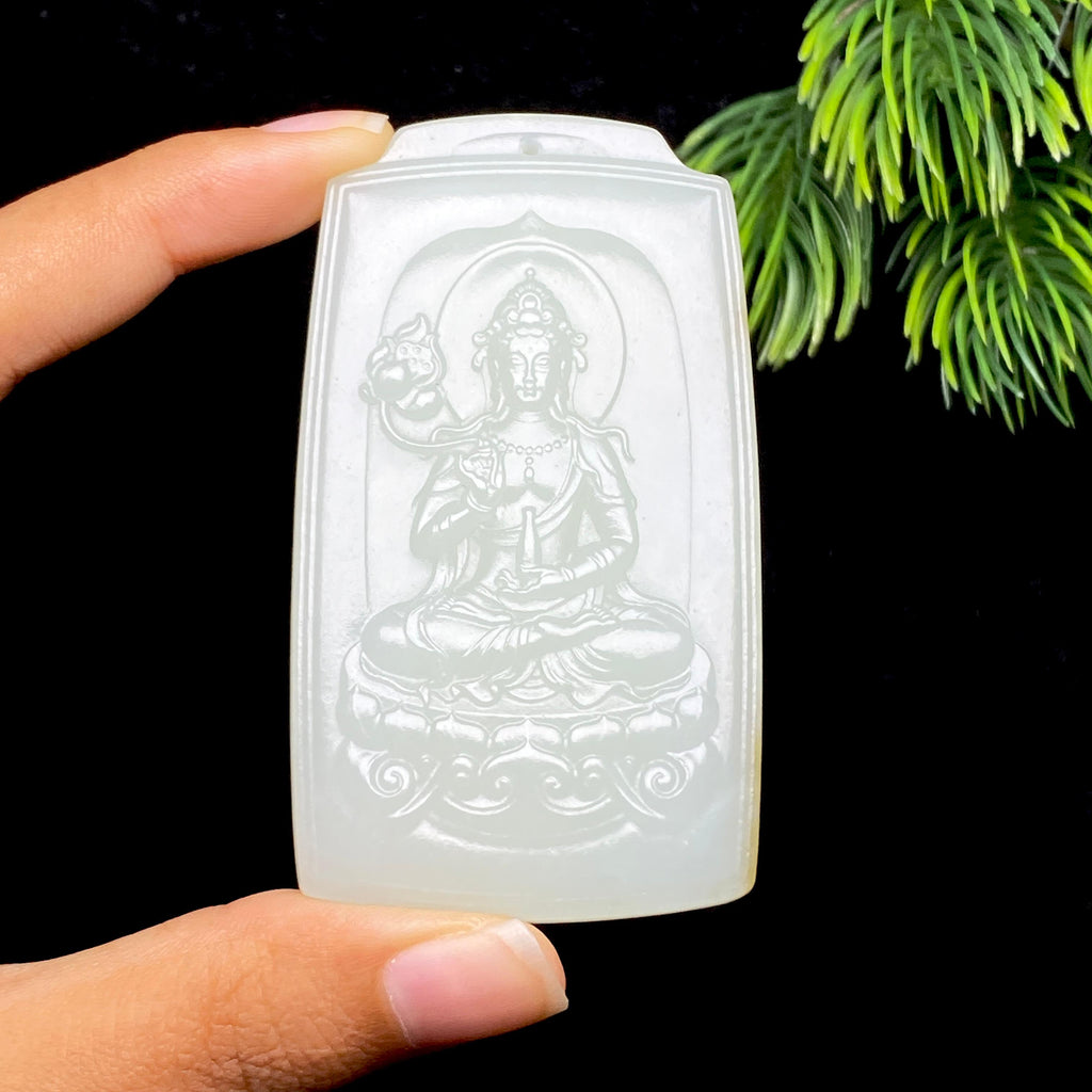 和田玉糖白观音（62.6g）