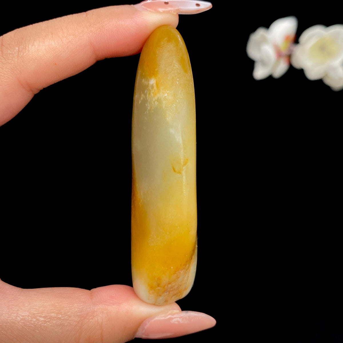 和田玉黄沁皮籽料（76.5g）