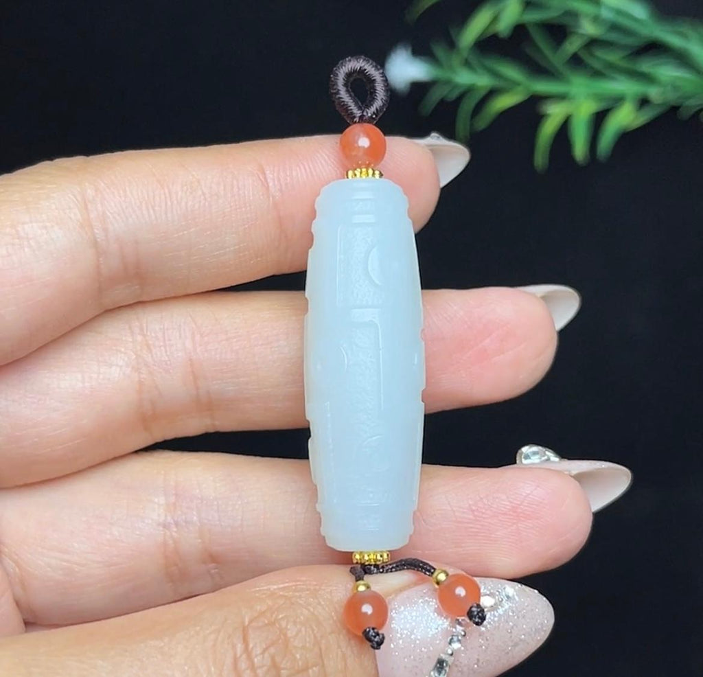 和田白玉九眼天珠（12.5g）