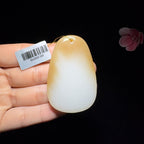 和田玉糖白平安无事牌（44.1g）