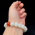 和田玉-白玉【老型珠手串】（44g）