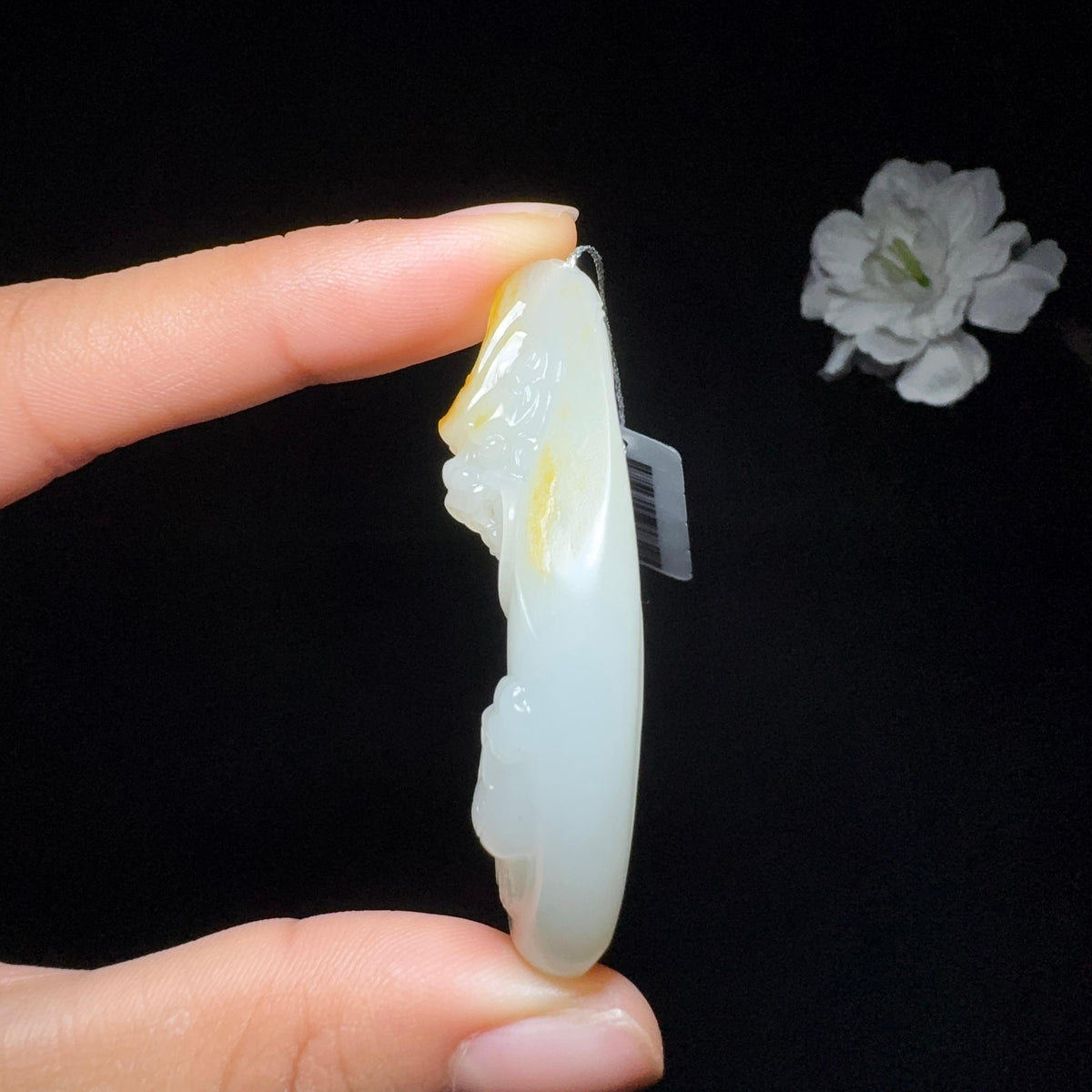 和田玉籽料挂件龙行天下（29.5g）