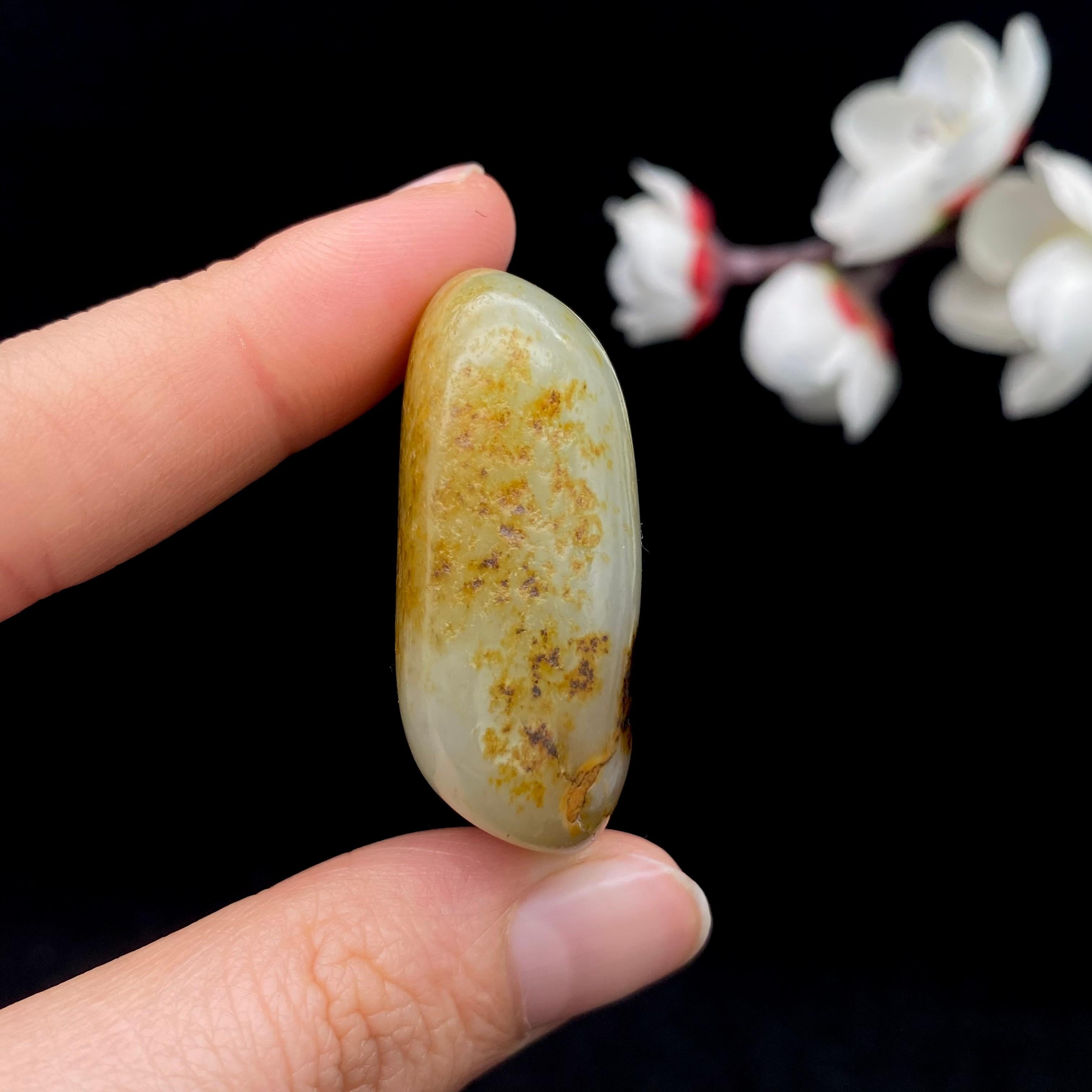 和田玉聚黑皮籽料（34.9g）