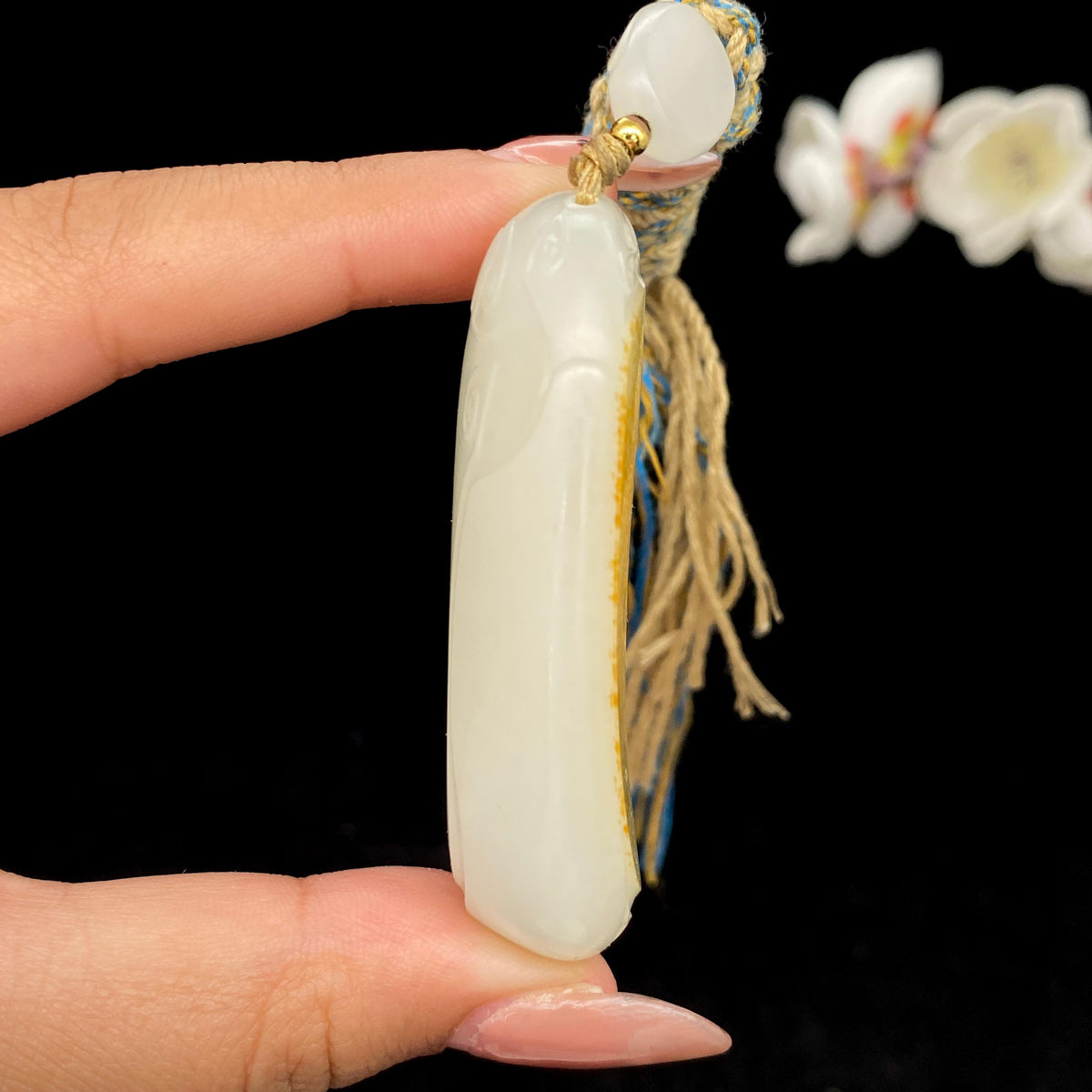 和田玉洒金皮籽料【平安无事牌】（57.5g）