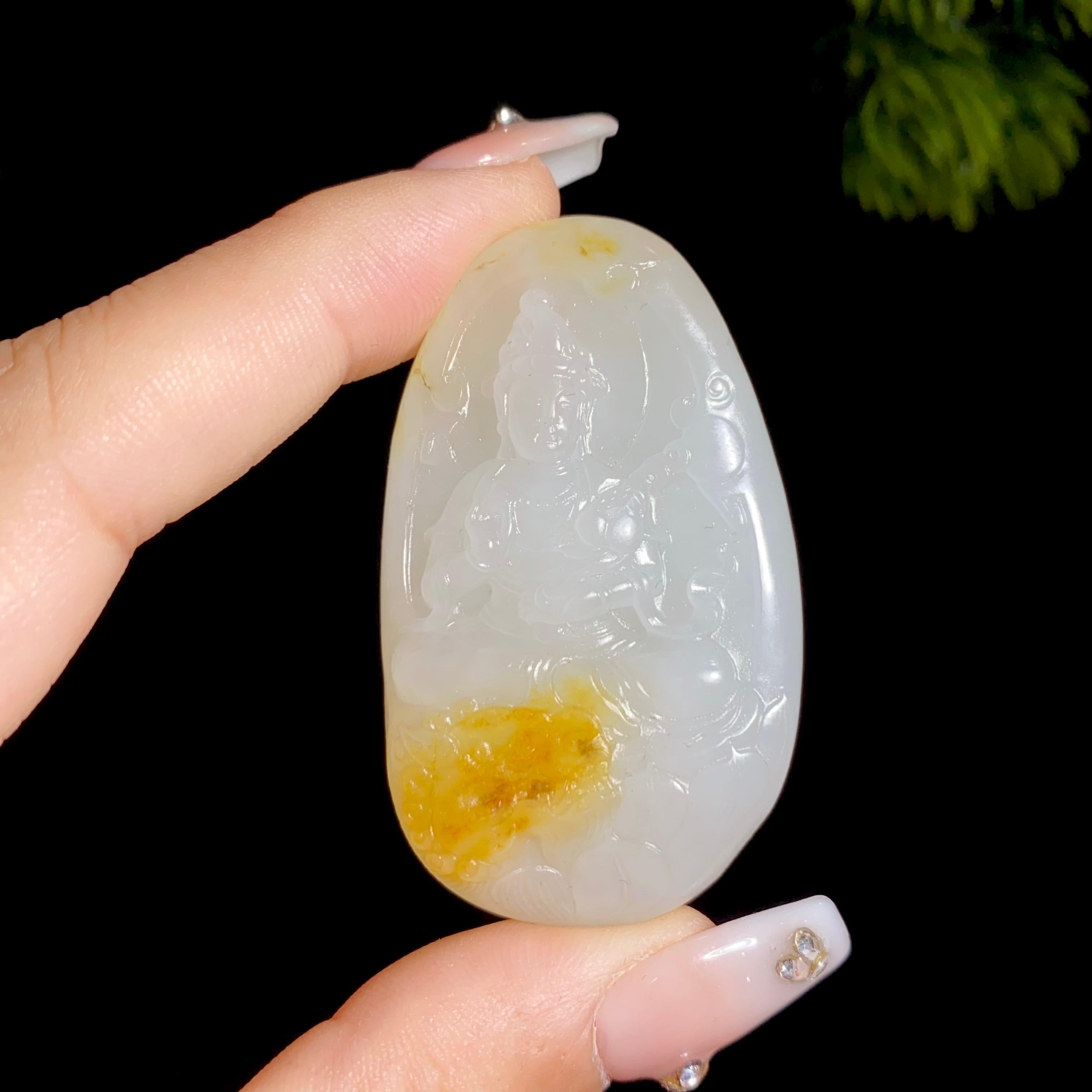 和田玉籽料文殊菩萨（40.3g）