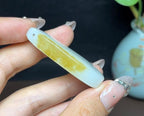 新疆和田玉且末糖白羊脂玉平安无事牌（27.5g）