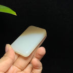 和田山料糖白玉无事牌挂件（60.0g）