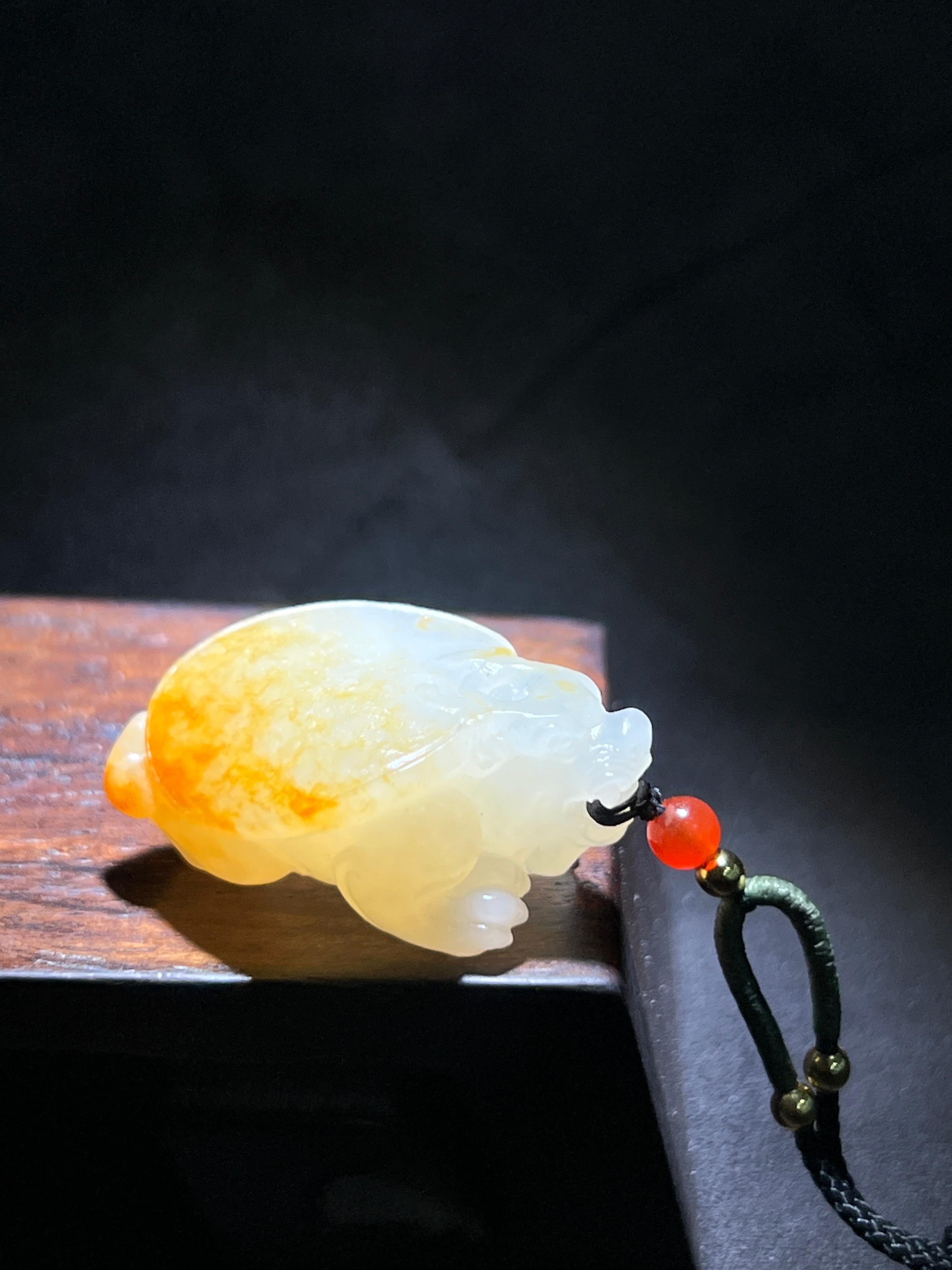 和田玉籽料龙龟（14.7g）