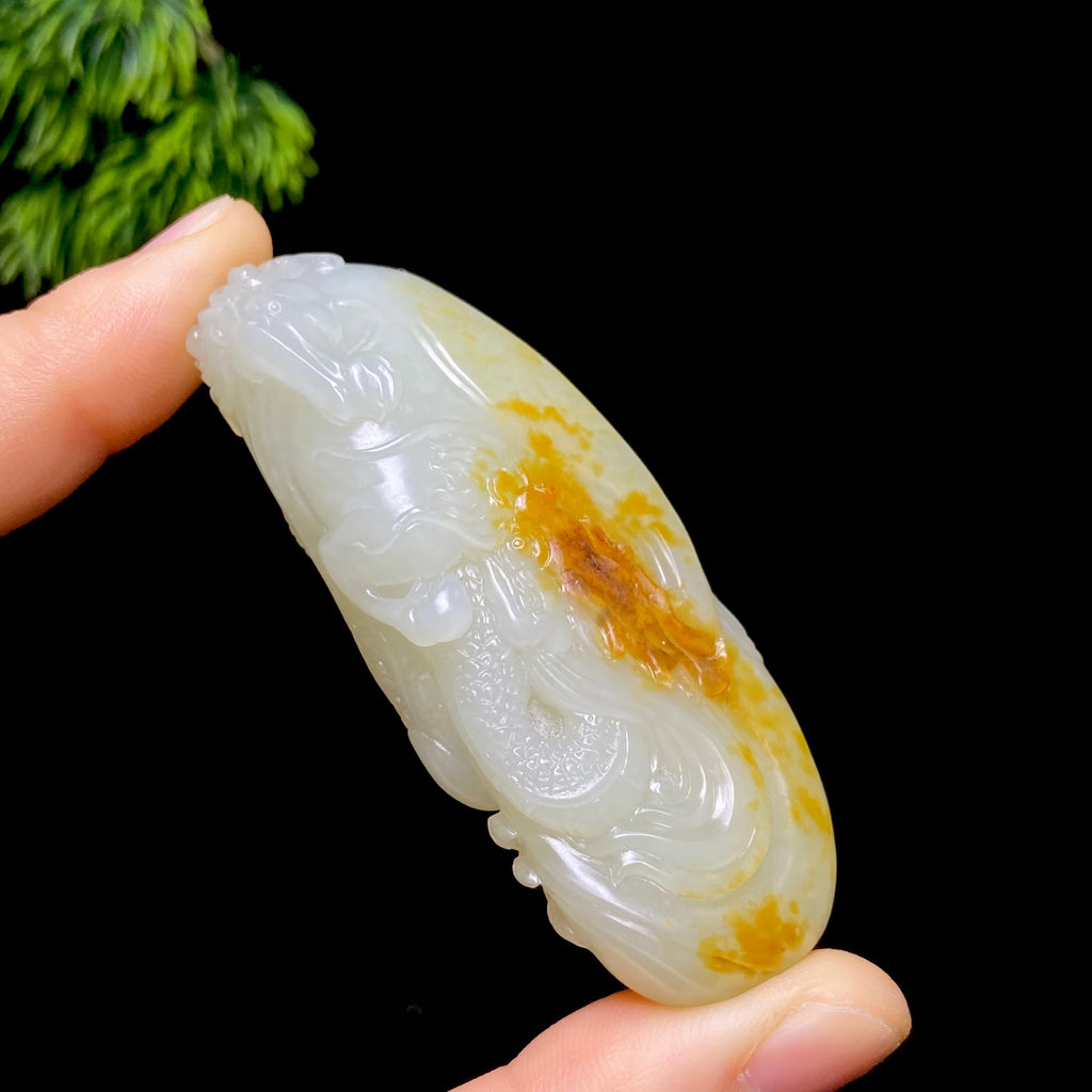 和田玉籽料龙马精神（59.8g）