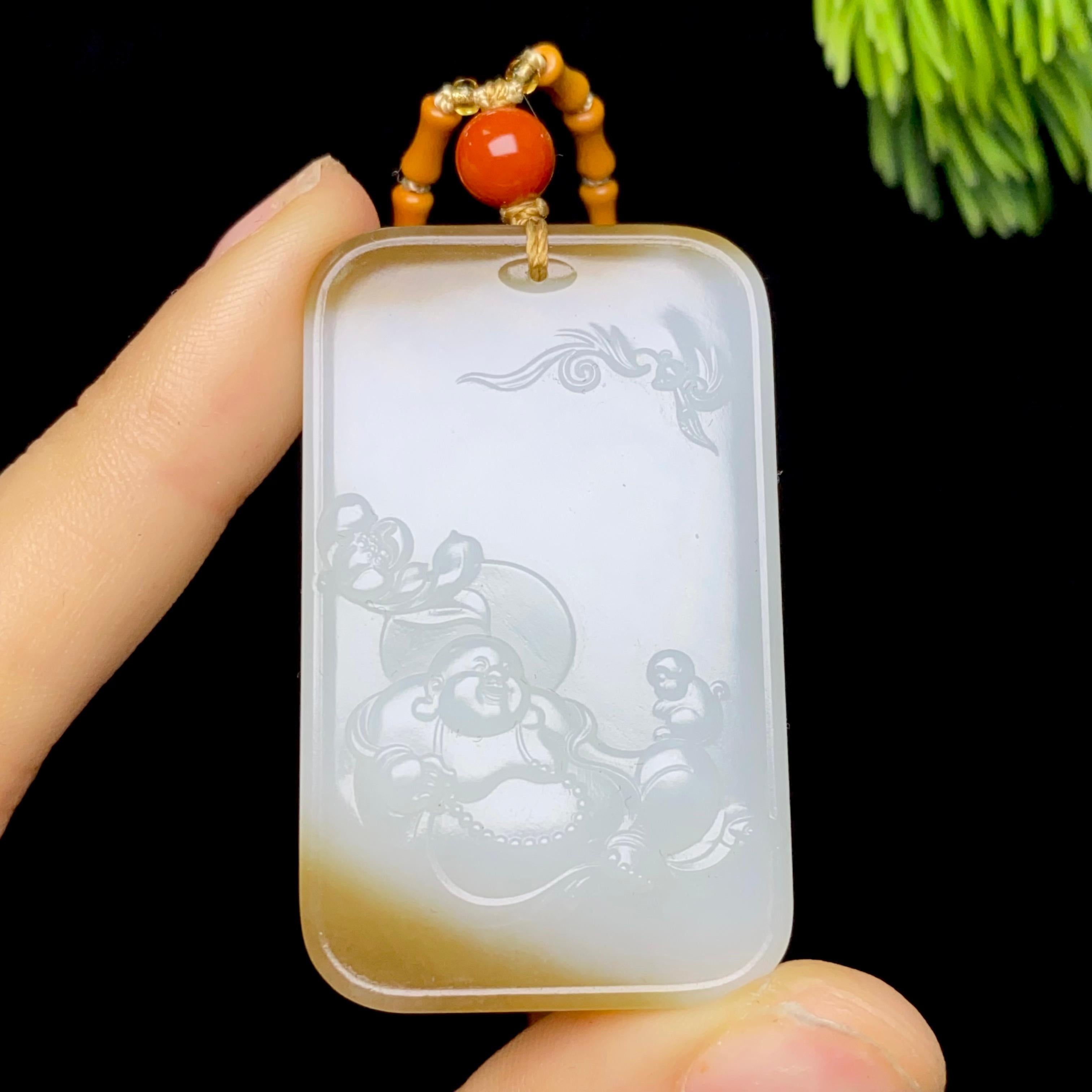 和田玉糖白佛公（29.3g）