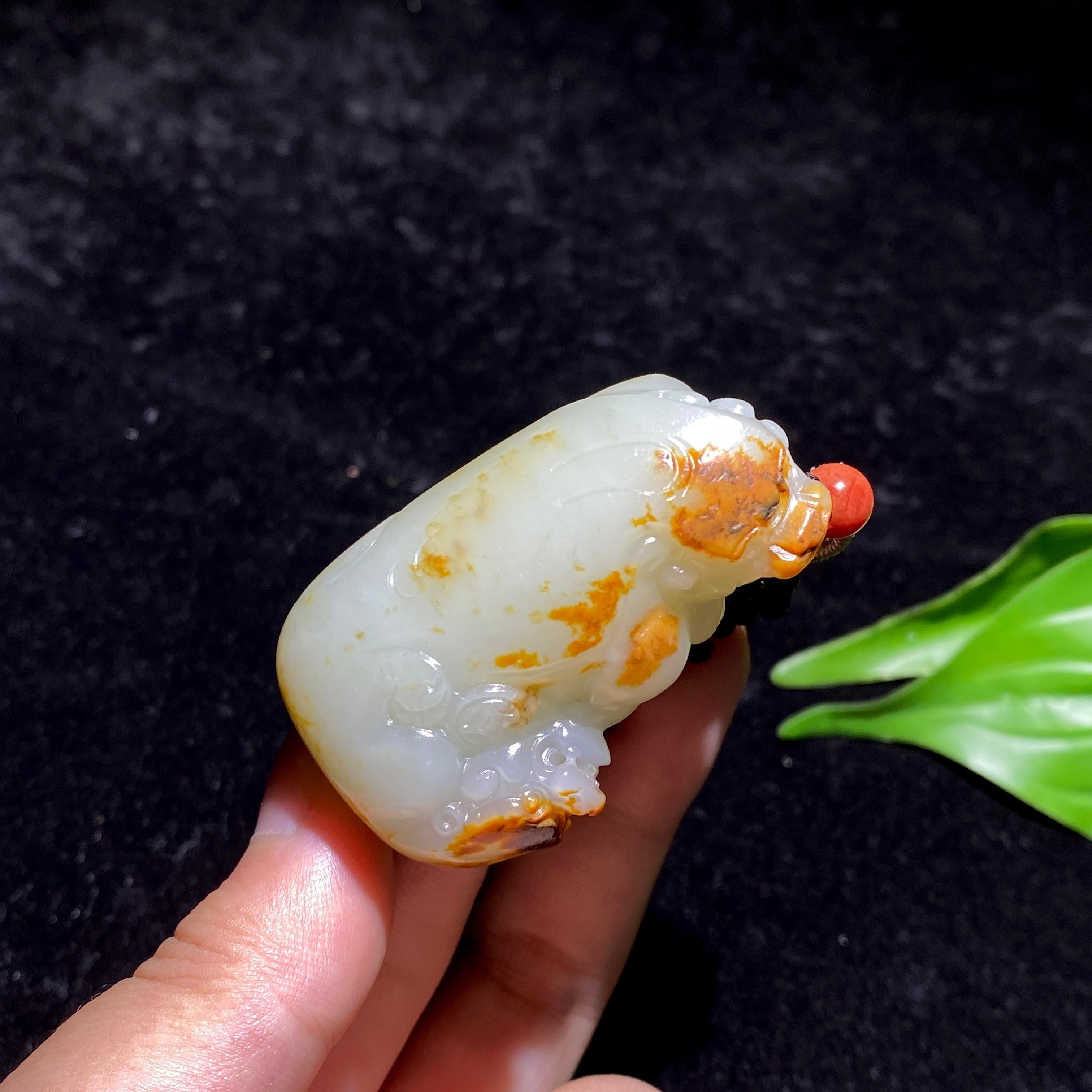 和田玉籽料貔貅挂件（48.1g）