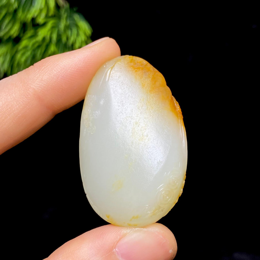 和田玉籽料山水花鸟（26.7g）