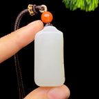 和田玉籽料无事牌（23.5g）