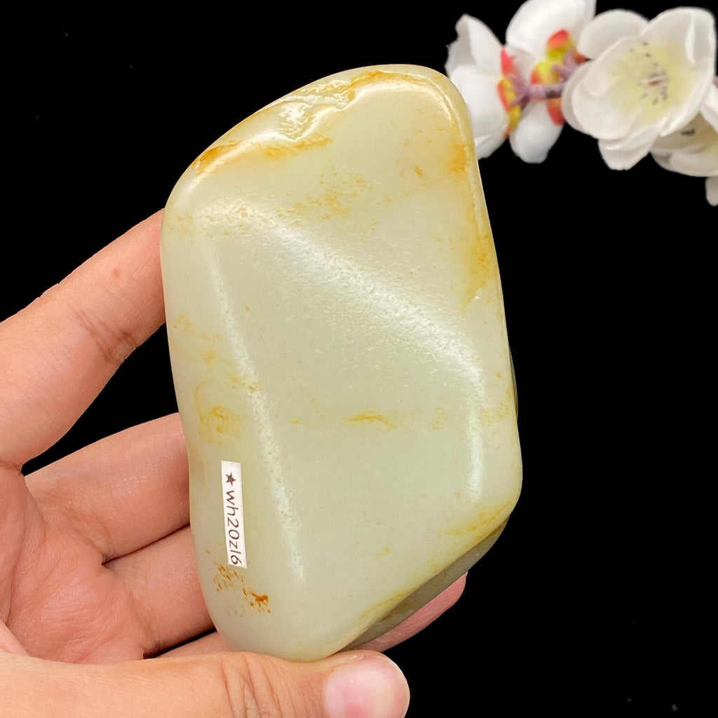 和田玉洒金皮【手把件】（332g）