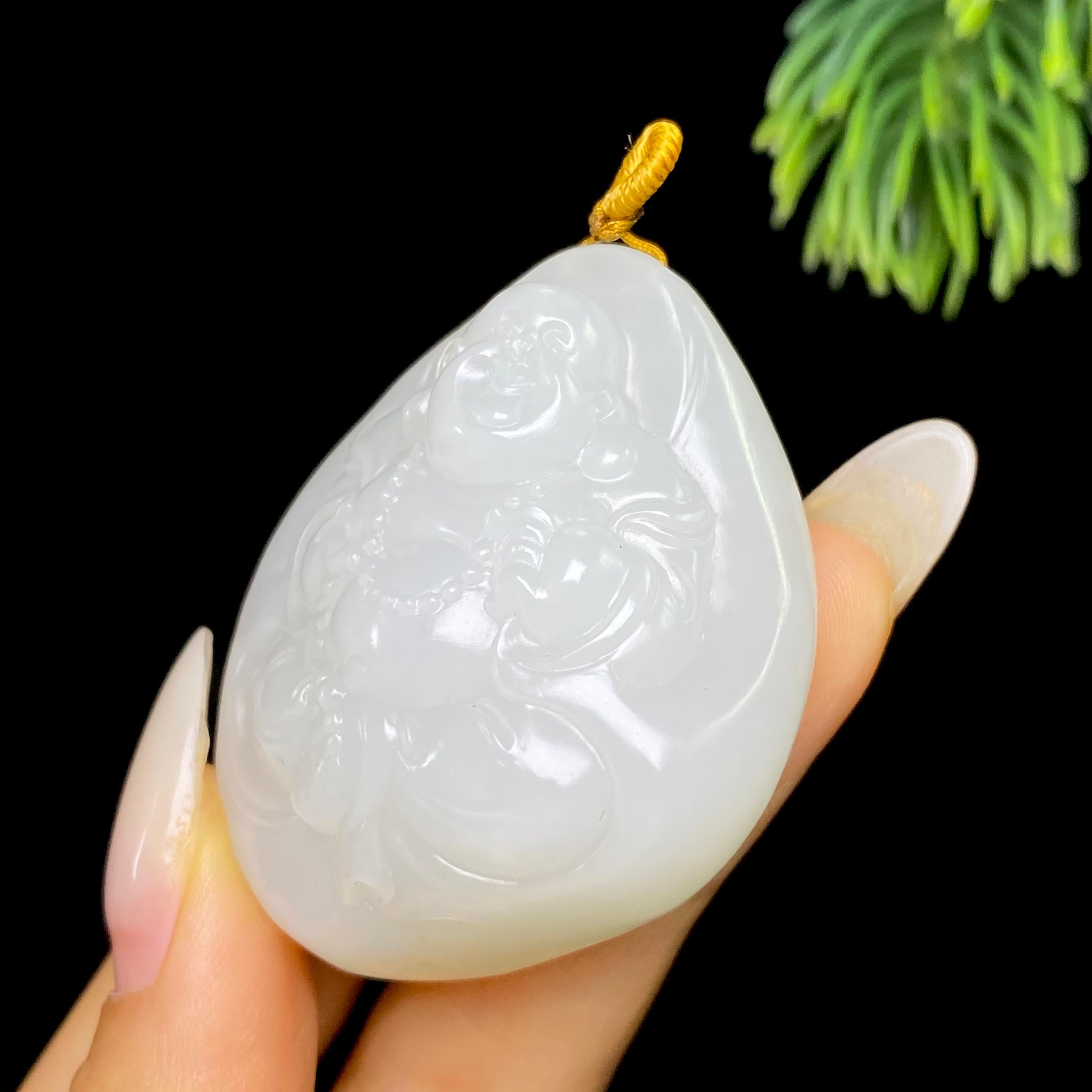 和田玉籽料佛公（45.9g）