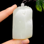 和田玉籽料文殊菩萨（77.6g）