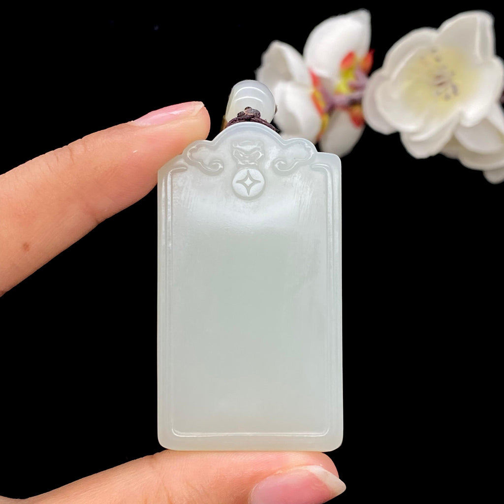 和田玉-白玉籽料【平安无事牌】（38.6g）