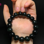 和田山料黑青老型珠手串（62.1g）